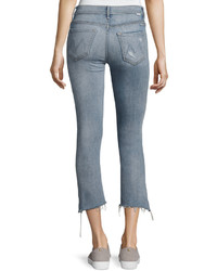 Mother Denim Insider Crop Straight Jeans Indigo