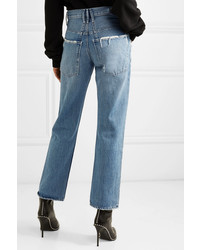 RtA Dexter Belted Distressed Jeans