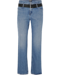 RtA Dexter Belted Distressed Jeans