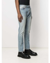 Off-White Diag Print Slim Cut Jeans