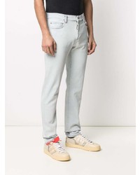 Off-White Diagonal Print Skinny Jeans