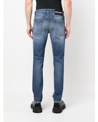 Just Cavalli Distress Detail Slim Cut Jeans