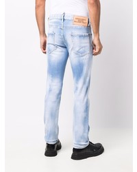 DSQUARED2 Distressed Bleached Effect Slim Cut Jeans