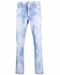 DSQUARED2 Distressed Bleached Effect Slim Cut Jeans