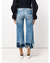 R13 Distressed Cropped Jeans