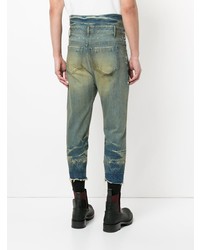 Julius Distressed Cropped Jeans