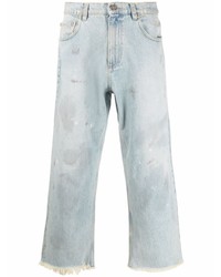 ERL Distressed Cropped Jeans