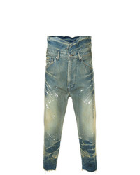 Julius Distressed Cropped Jeans