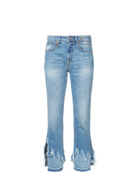 R13 Distressed Detail Jeans