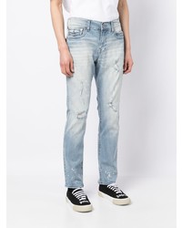 True Religion Distressed Effect Slim Fit Jeans