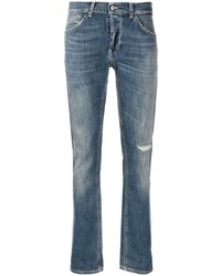Dondup Distressed Effect Straight Leg Jeans