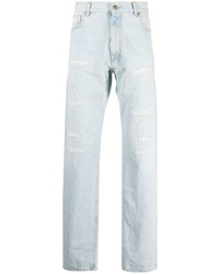 424 Distressed Effect Straight Leg Jeans