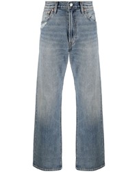 Levi's Distressed Effect Wide Leg Cotton Jeans