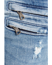 PIERRE BALMAIN Distressed Low Rise Skinny Jeans