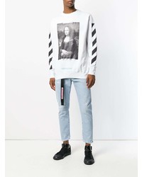 Off-White Distressed Tapered Jeans