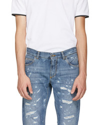 Dolce & Gabbana Dolce And Gabbana Blue Classic Distressed Jeans