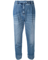 Eleventy Drop Crotch Folded Hem Jeans