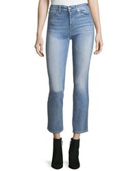 7 For All Mankind Edie High Rise Ankle Straight Leg Jeans Vintage Azure
