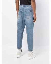 SONGZIO Elasticated Waist Tapered Jeans