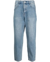 SONGZIO Elasticated Waist Tapered Jeans