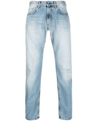 Eleventy Faded Effect Cropped Jeans