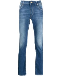 Hand Picked Faded Effect Slim Fit Jeans