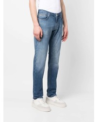 Emporio Armani Faded Effect Straight Leg Jeans