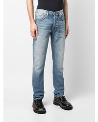 Dondup Faded Effect Straight Leg Jeans