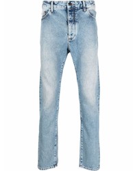 Palm Angels Faded Logo Print Jeans