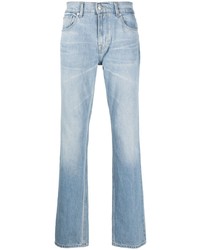 7 For All Mankind Faded Wash Detail Denim Jeans