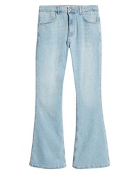 Topman Flare Jeans In Light Blue At Nordstrom