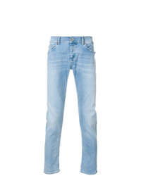 Dondup Frayed Faded Slim Fit Jeans