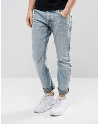 G Star G Star Arc 3d Slim Jeans Light Aged Rip And Repair