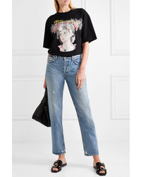 Grlfrnd Helena High Rise Straight Leg Jeans