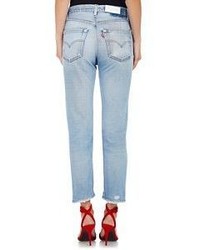 RE/DONE High Rise Crop Flare Jeans