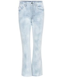 Helmut Lang High Rise Raw Crop Jeans