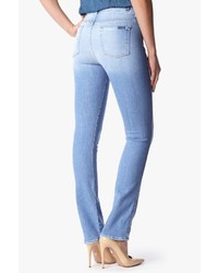 7 For All Mankind High Waist Straight In Light Sky
