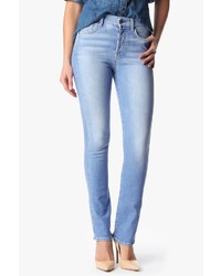 7 For All Mankind High Waist Straight In Light Sky