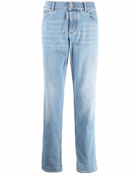 Brunello Cucinelli High Waisted Straight Leg Jeans