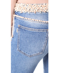 MSGM Imitation Pearl Jeans