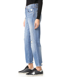 J Brand Ivy High Rise Crop Straight Jeans