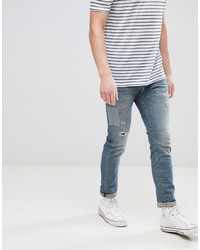 Selected Homme Jeans In Slim Fit With Repair Work