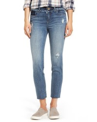 KUT from the Kloth Kelly Destructed Ankle Straight Leg Jeans