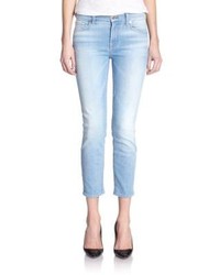 7 For All Mankind Kimmie Cropped Straight Leg Jeans