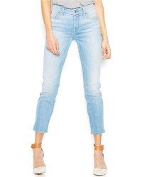 7 For All Mankind Kimmie Skinny Cropped Jeans Light Sky Blue