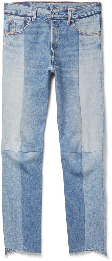 Levis Slim Fit Panelled Denim Jeans 