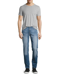 Frame Lhomme Classic Straight Leg Jeans Craters