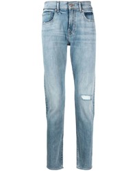 7 For All Mankind Light Wash Distressed Jeans