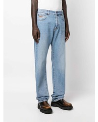 MSGM Logo Patch Loose Fit Jeans