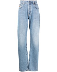 MSGM Logo Patch Loose Fit Jeans